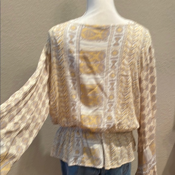 Free People Rosalie Blouse with Bell Sleeves - Picture 4 of 7
